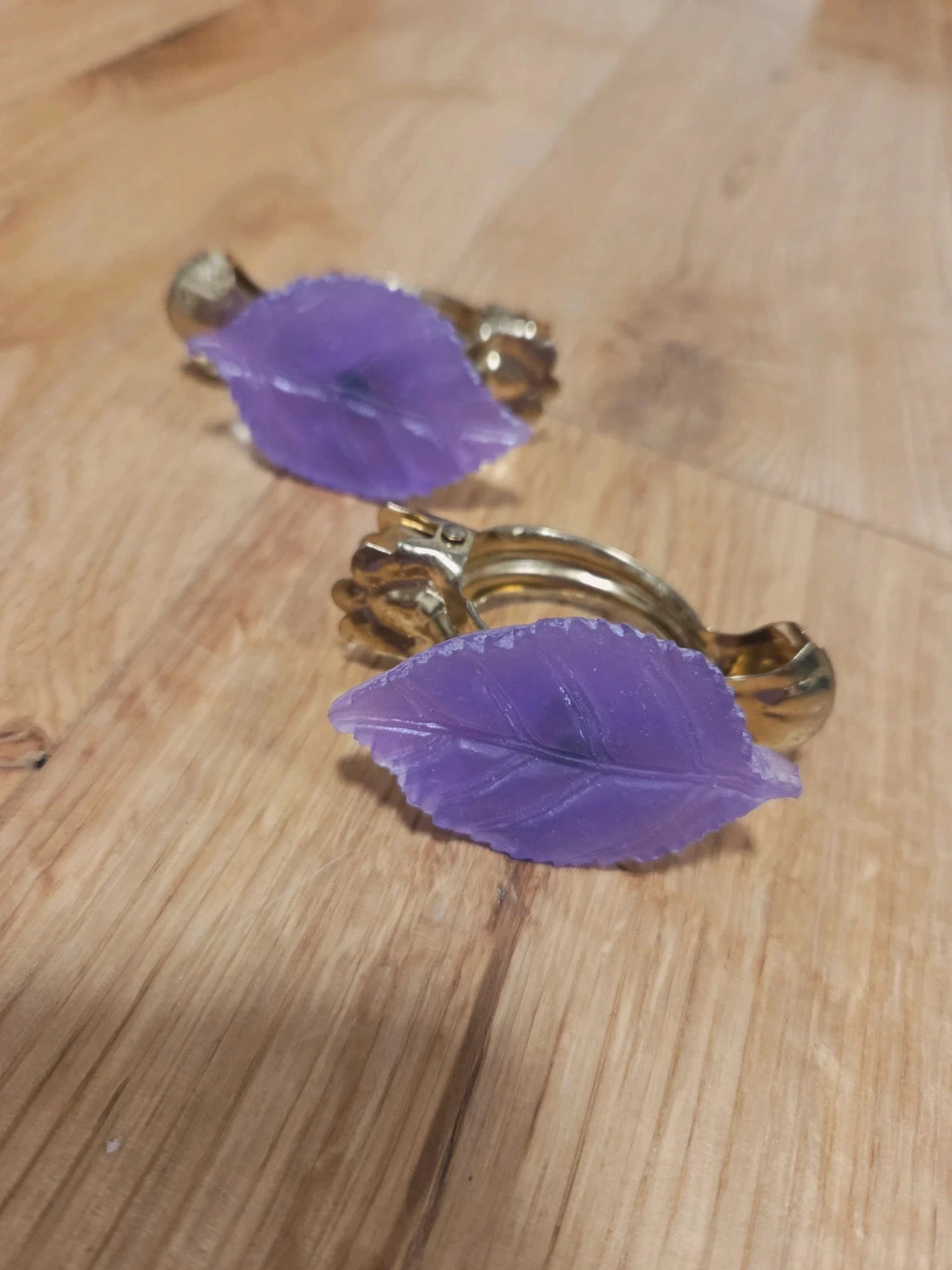 Pinces à rideaux feuille lila